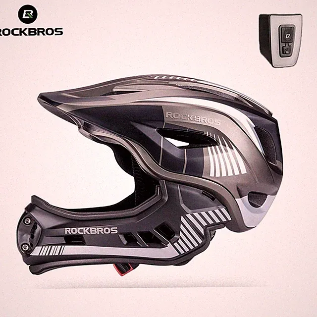 ROCKBROS Kids Full Face Helmet Ultralight Toddler Helmet Detachable for Ages3-16