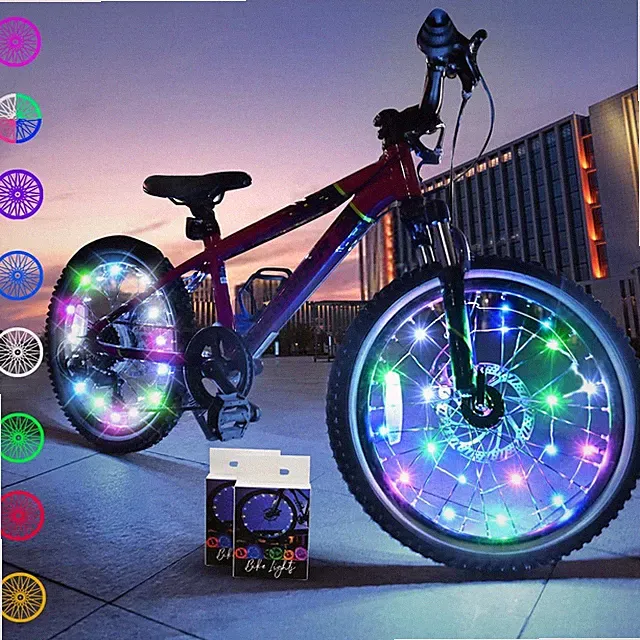 TINANA 2 pk LED Bike Wheel Lights Ultra Bright Waterproof Bicycle Spoke Light